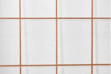 ヴィンテージ建具　昭和後期　上品な桟組みが引き立つ雪見障子戸4枚セット　(R-086568)