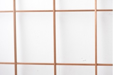 ヴィンテージ建具　昭和後期　上品な桟組みが引き立つ雪見障子戸4枚セット　(R-086569)