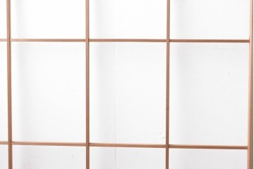 ヴィンテージ建具　昭和後期　上品な桟組みが引き立つ雪見障子戸4枚セット　(R-086570)