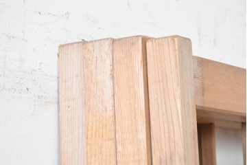 ヴィンテージ建具　昭和後期　上品な桟組みが引き立つ雪見障子戸4枚セット　(R-086570)