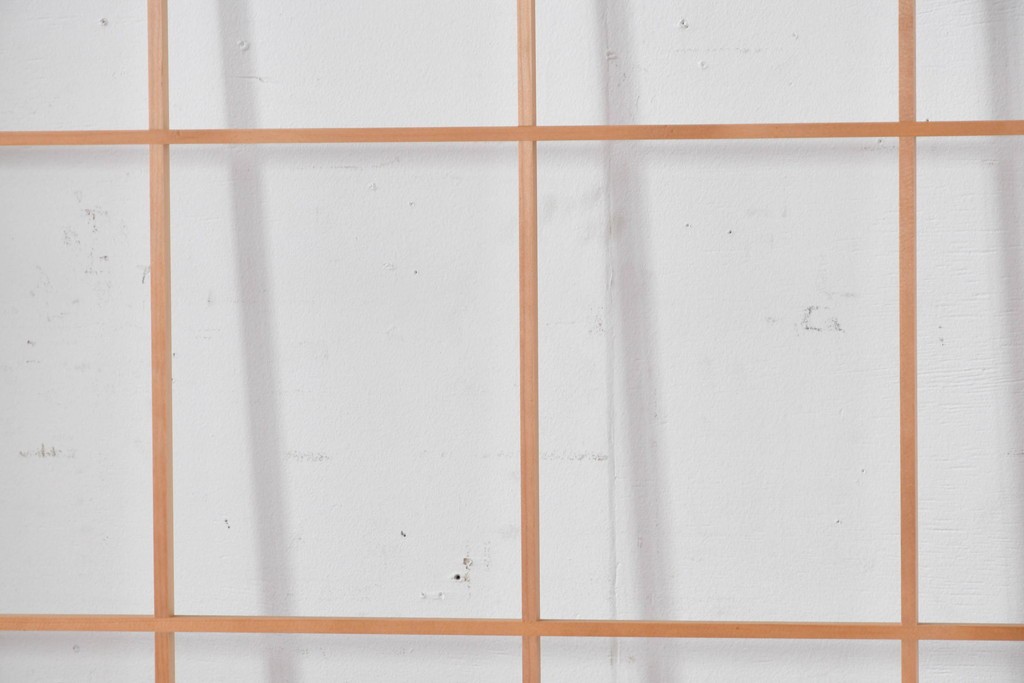 ヴィンテージ建具　昭和後期　上品な桟組みが引き立つ雪見障子戸4枚セット　(R-086571)