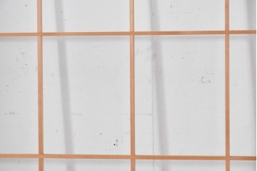 ヴィンテージ建具　昭和後期　上品な桟組みが引き立つ雪見障子戸4枚セット　(R-086571)