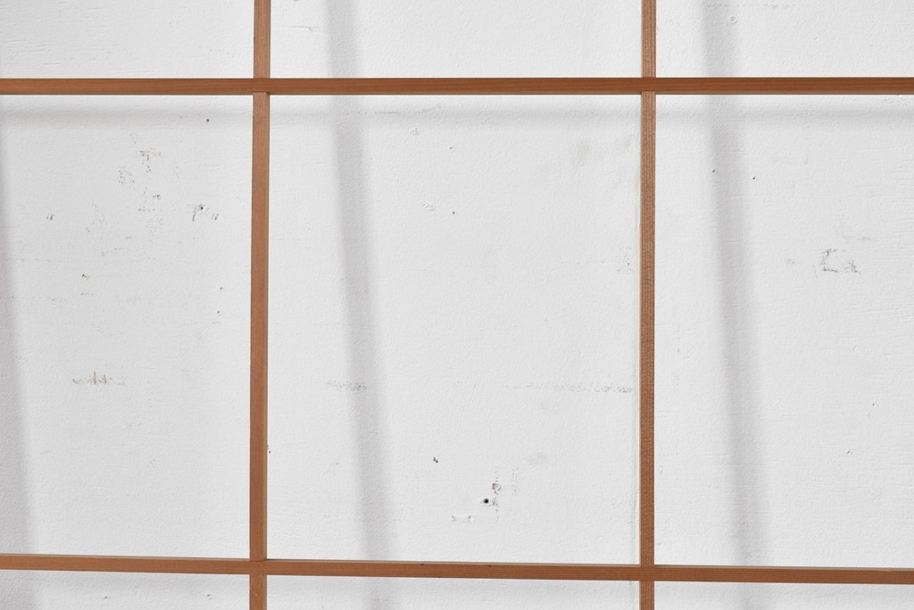 ヴィンテージ建具　昭和後期　秋田杉　温かみのある木味が魅力の雪見障子戸4枚セット　(R-086573)