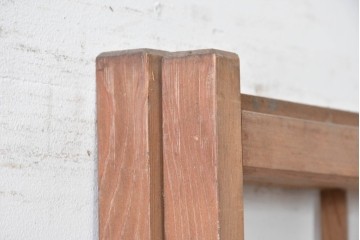 ヴィンテージ建具　昭和後期　シンプルな升目デザインの障子戸2枚セット　(R-086582)