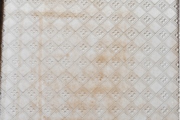 アンティーク建具　昭和初期　大正ロマン　異なる木色のコントラストが目を引く引き戸1枚　(R-086594)