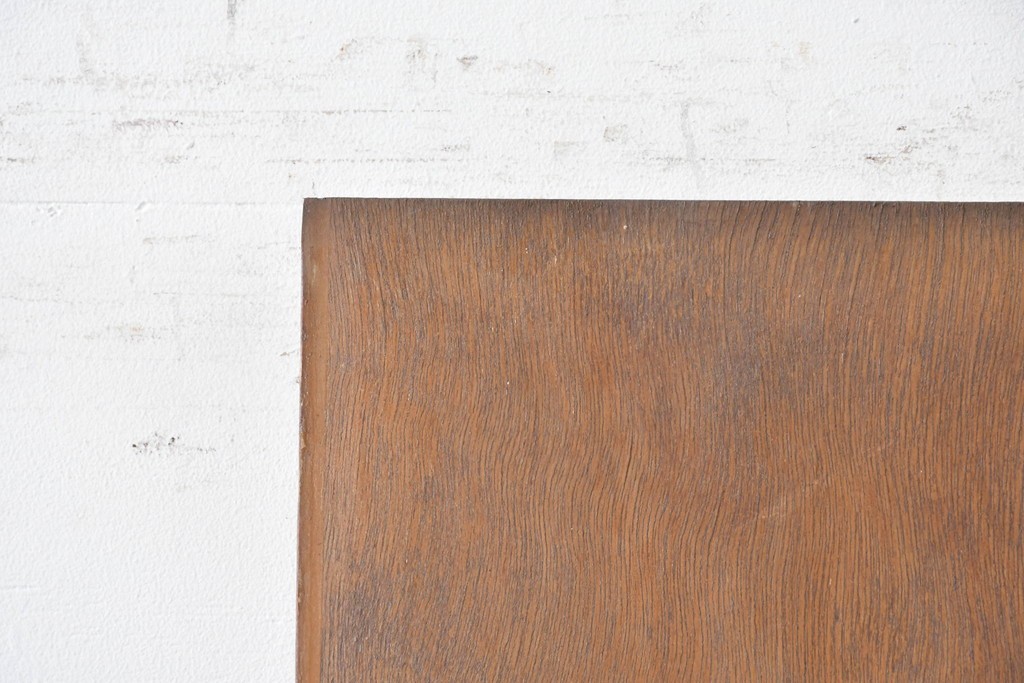 ヴィンテージ建具　昭和中期　温もりある木味のシンプルなドア1枚　(R-086597)