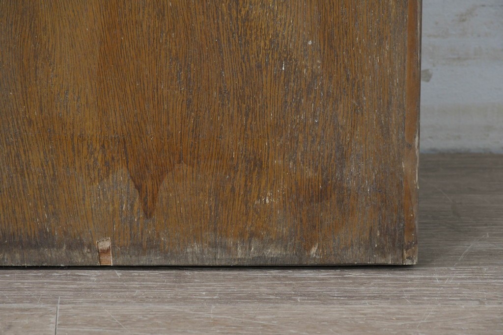 ヴィンテージ建具　昭和中期　温もりある木味のシンプルなドア1枚　(R-086597)