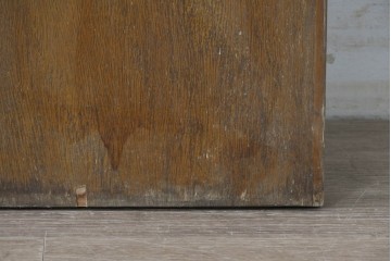 ヴィンテージ建具　昭和中期　温もりある木味のシンプルなドア1枚　(R-086597)