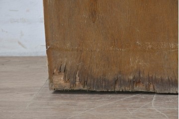 ヴィンテージ建具　昭和中期　温もりある木味のシンプルなドア1枚　(R-086597)