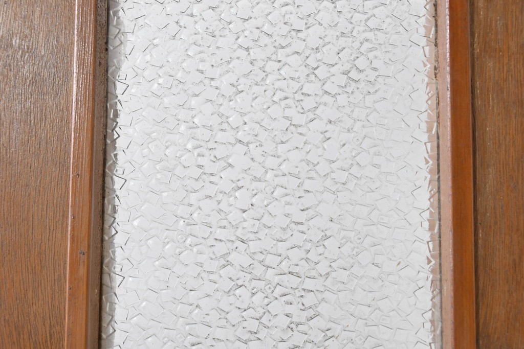 ヴィンテージ建具　昭和中期　温もりある木味のシンプルなドア1枚　(R-086597)