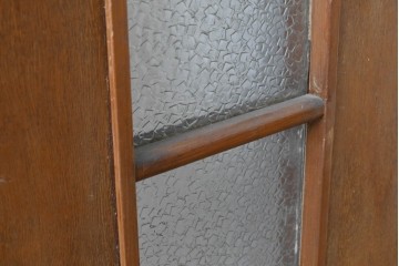 ヴィンテージ建具　昭和中期　温もりある木味のシンプルなドア1枚　(R-086597)