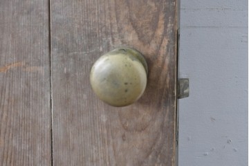 ヴィンテージ建具　昭和中期　温もりある木味のシンプルなドア1枚　(R-086597)