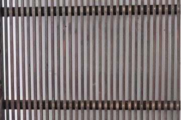 和製アンティーク　大正期から昭和初期　すっきりとした幅狭格子戸4枚セット　(R-086599)