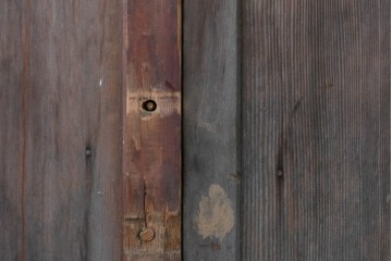 ヴィンテージ建具　昭和後期　背の高いガラス戸4枚セット　(R-086600)