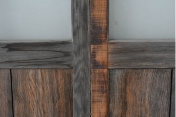 ヴィンテージ建具　昭和後期　背の高いガラス戸4枚セット　(R-086600)