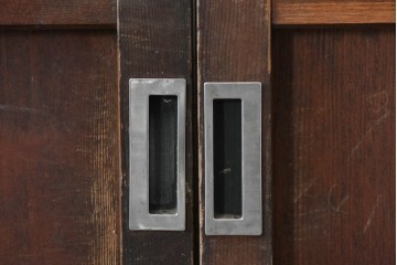 ヴィンテージ建具　昭和後期　背の高いガラス戸4枚セット　(R-086600)