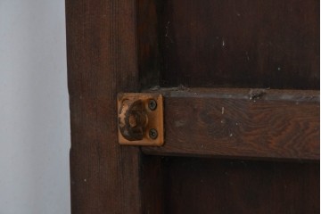 ヴィンテージ建具　昭和後期　背の高いガラス戸4枚セット　(R-086600)