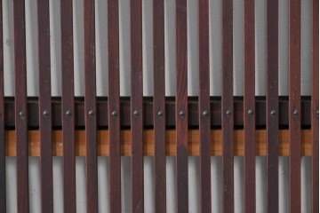 和製アンティーク　大正期から昭和初期　細やかな縦格子が美しい格子戸4枚セット　(R-086601)