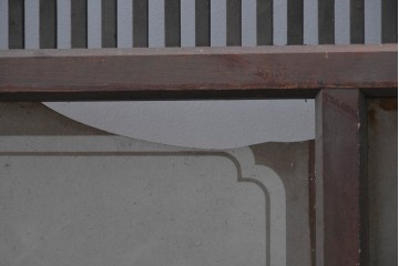 和製アンティーク　大正期から昭和初期　細やかな縦格子が美しい格子戸4枚セット　(R-086601)