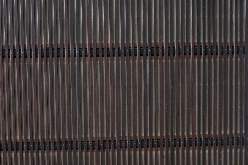 和製アンティーク　大正期から昭和初期　細やかな縦格子が美しい格子戸4枚セット　(R-086602)