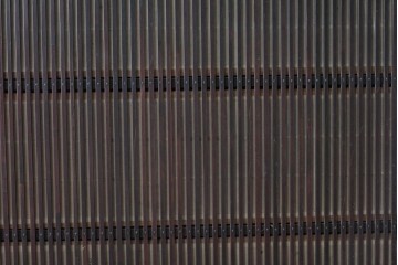 和製アンティーク　大正期から昭和初期　細やかな縦格子が美しい格子戸4枚セット　(R-086602)