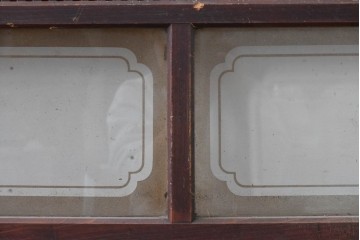 和製アンティーク　大正期から昭和初期　細やかな縦格子が美しい格子戸4枚セット　(R-086602)