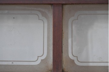 和製アンティーク　大正期から昭和初期　細やかな縦格子が美しい格子戸4枚セット　(R-086602)