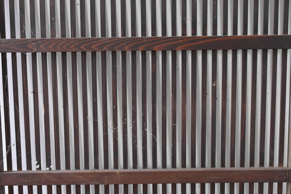 アンティーク建具　昭和初期　格子の美しい風合い豊かな格子戸1枚　(R-086604)