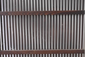アンティーク建具　昭和初期　格子の美しい風合い豊かな格子戸1枚　(R-086604)