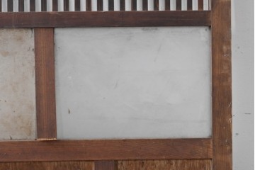 アンティーク建具　昭和初期　格子の美しい風合い豊かな格子戸1枚　(R-086604)