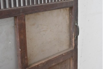 アンティーク建具　昭和初期　格子の美しい風合い豊かな格子戸1枚　(R-086604)
