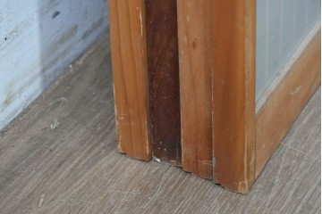 和製ヴィンテージ　上手物!!　昭和中期　松竹梅、鶴亀図の書院戸4枚セット　(R-086607)