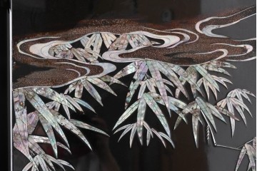 アジアンヴィンテージ　高級品　螺鈿細工が美しい衝立て　定価約180万円　(R-086609)