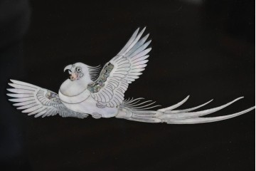 アジアンヴィンテージ　高級品　螺鈿細工が美しい衝立て　定価約180万円　(R-086609)