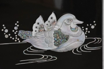 アジアンヴィンテージ　高級品　螺鈿細工が美しい衝立て　定価約180万円　(R-086609)