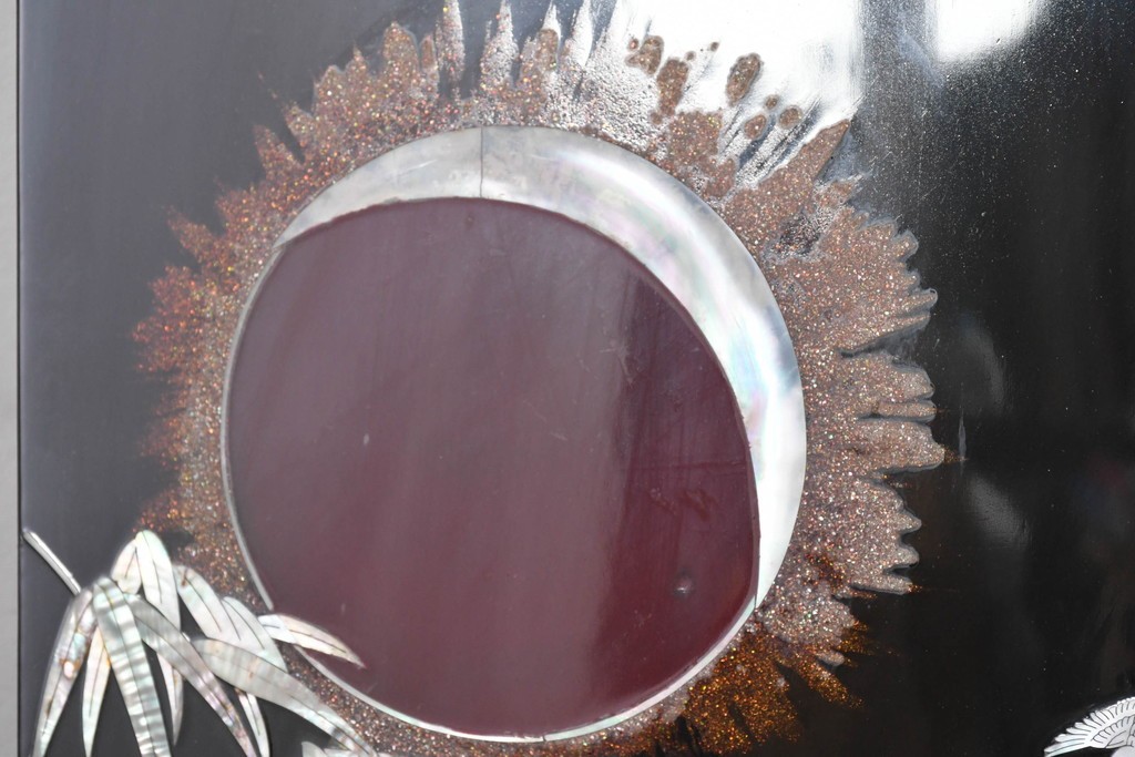 アジアンヴィンテージ　高級品　螺鈿細工が美しい衝立て　定価約180万円　(R-086609)