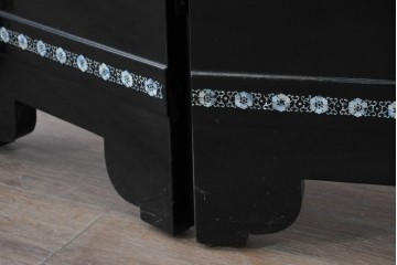 アジアンヴィンテージ　高級品　螺鈿細工が美しい衝立て　定価約180万円　(R-086609)