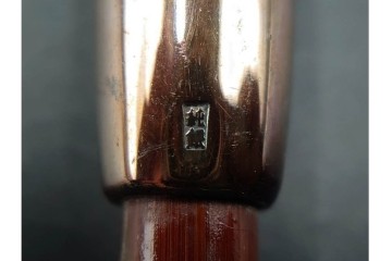 純銀製　象嵌　松鷹図・鯉図・梅鳥図の意匠豊かな煙管3点セット　共箱付き　(R-086642)