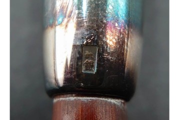 純銀製　象嵌　松鷹図・鯉図・梅鳥図の意匠豊かな煙管3点セット　共箱付き　(R-086642)