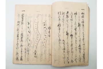 江戸期　渡辺千秋蔵書　「城取縄張」　城郭構造や縄張りの考え方を図解した和本　(R-086646)