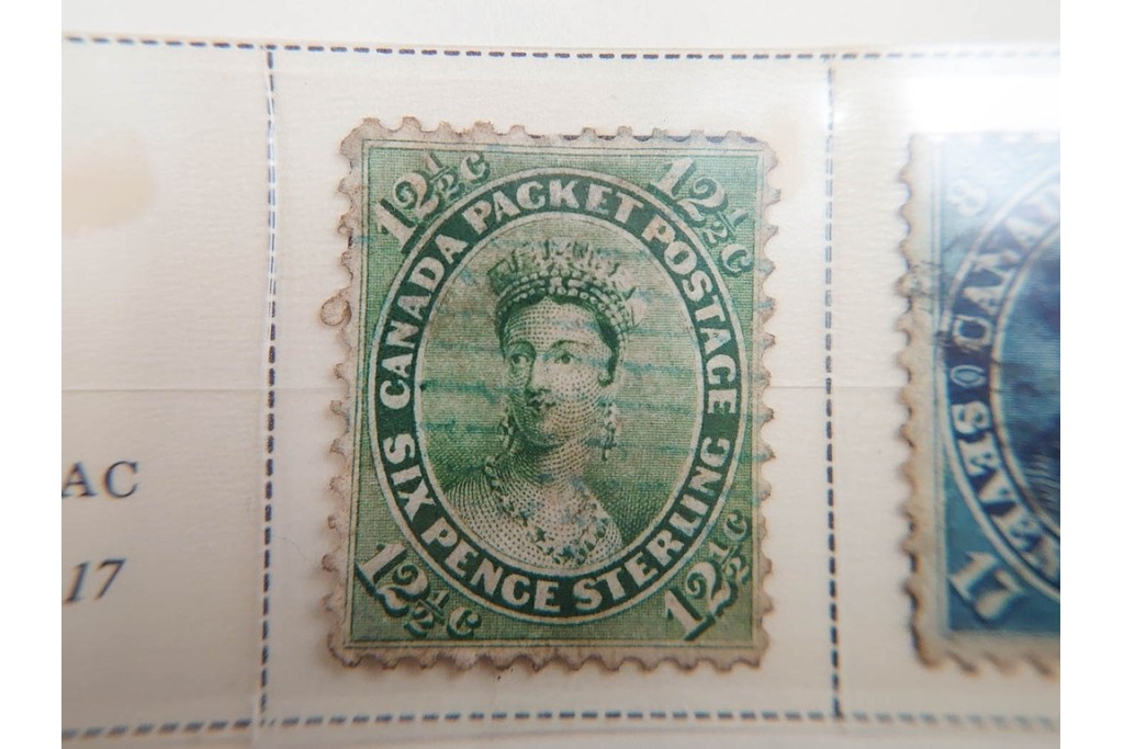 1857年～　カナダの色々な図案が並ぶ未使用&使用済の切手セット　(R-086647)