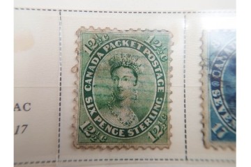 1857年～　カナダの色々な図案が並ぶ未使用&使用済の切手セット　(R-086647)