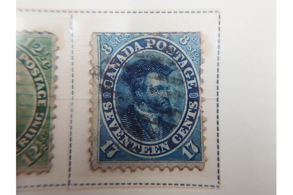 1857年～　カナダの色々な図案が並ぶ未使用&使用済の切手セット　(R-086647)