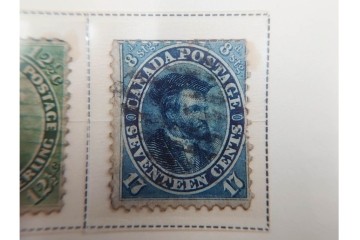 1857年～　カナダの色々な図案が並ぶ未使用&使用済の切手セット　(R-086647)