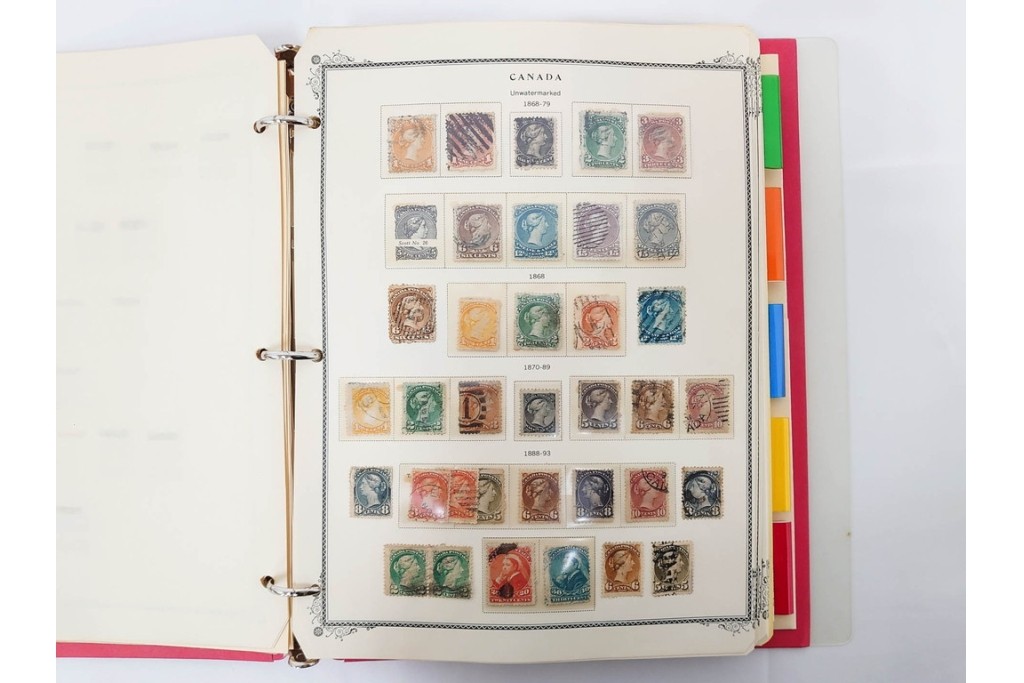 1857年～　カナダの色々な図案が並ぶ未使用&使用済の切手セット　(R-086647)