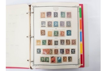 1857年～　カナダの色々な図案が並ぶ未使用&使用済の切手セット　(R-086647)