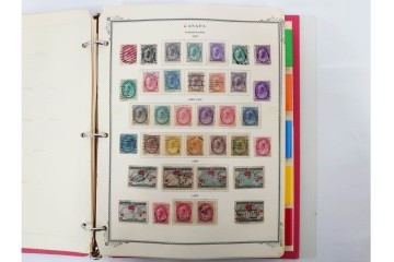 1857年～　カナダの色々な図案が並ぶ未使用&使用済の切手セット　(R-086647)