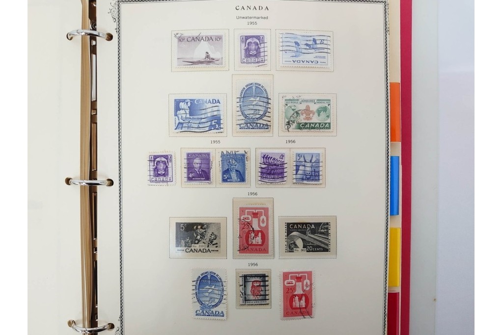 1857年～　カナダの色々な図案が並ぶ未使用&使用済の切手セット　(R-086647)