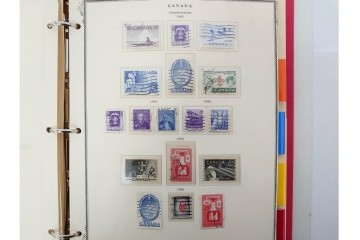 1857年～　カナダの色々な図案が並ぶ未使用&使用済の切手セット　(R-086647)