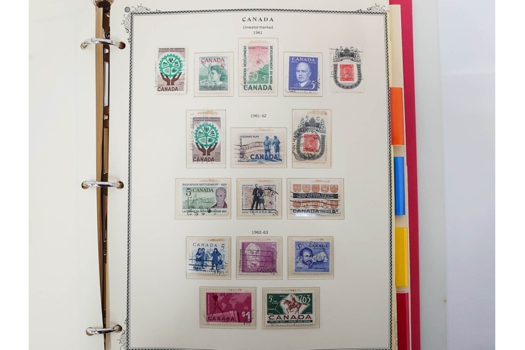 1857年～　カナダの色々な図案が並ぶ未使用&使用済の切手セット　(R-086647)